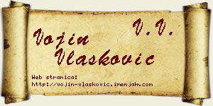 Vojin Vlašković vizit kartica
